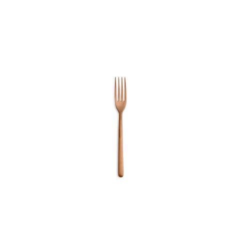 Comas Canada Copper Finish Mm Cake Fork Set Of Veni