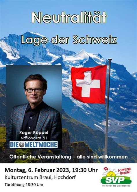 SVP Luzern Referat von Roger Köppel