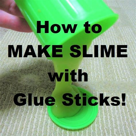 How To Make Slime With A Glue Stick FeltMagnet