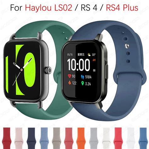 Silicone Strap For Xiaomi Haylou Smart Watch Ls Rs Rs Plus