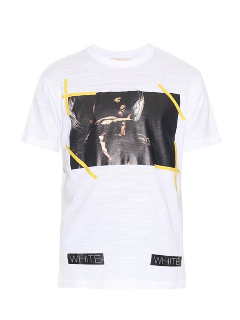 Lyst Off White C O Virgil Abloh New Caravaggio Print T Shirt In White