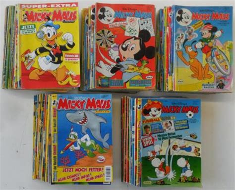 100x Micky Maus Versch Nummern Jahrgänge Ehapa Verlag Z