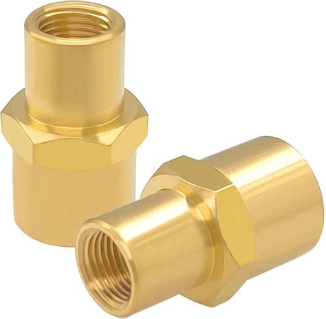 Amazon Hooshing 2PCS Brass Reducing Coupling 1 4 Female To 1 8