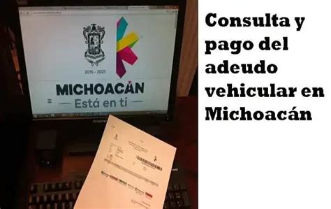 Consulta y pago del adeudo vehicular en Michoacán 2024 ecu11