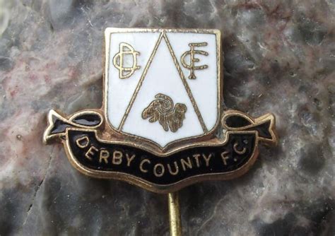 Antique Derby County Dcfc Ram Mascot English Football Club Soccer Pin