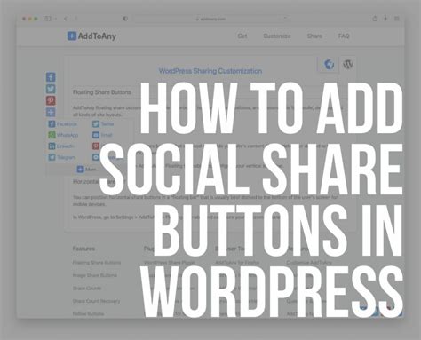 How To Add Social Share Buttons In Wordpress Ultida