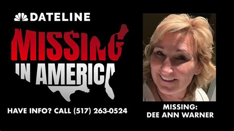 Missing Dee Ann Warner Dateline Missing In America Podcast Season 1