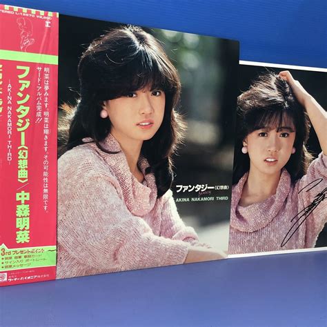 【やや傷や汚れあり】f帯付lp 中森明菜 ファンタジー〈幻想曲〉昭和アイドル セカンドラブ収録 芳野藤丸 レコード 5点以上落札で送料無料 の