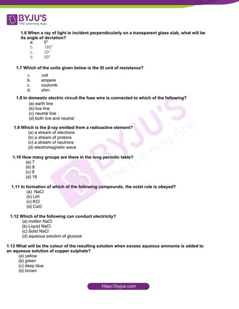 West Bengal Madhyamik Board Class 10 Physical Science 2018 Question