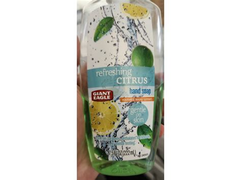 Giant Eagle Hand Soap Citrus 75 Fl Oz222 Ml Ingredients And Reviews