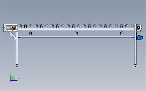 皮带输送机solidworks 2021模型图纸下载 懒石网