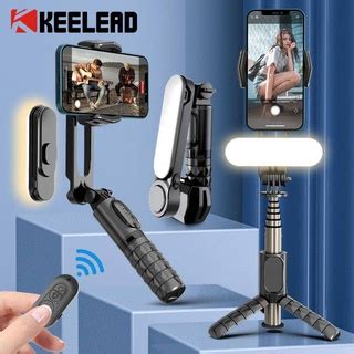 Q09 Gimbal Stabilizer Selfie Stick Tripod With Fill Light Wireless