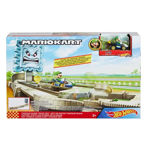 Hot Wheels Mario Kart Thwomp Ruins Track Set