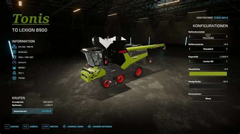 Claas Lexion 8900 V1 1 Fs22 Mod Download