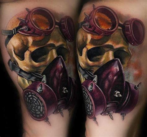 Skull in Gas Mask Tattoo | Best Tattoo Ideas Gallery