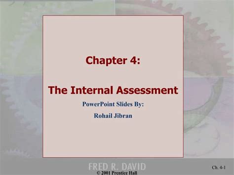 Chapter 04 Internal Assessment Of Tqm Bba Ppt