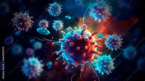 Abstract Concept Of The Innovative Medical Approach Of Immunotherapy