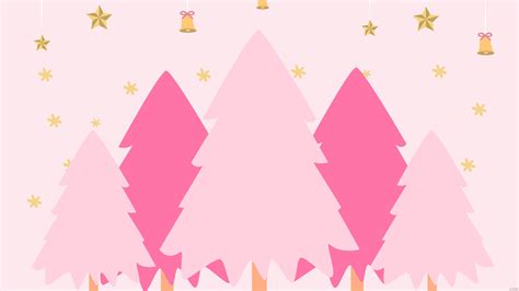 Christmas Computer Pink Wallpapers Wallpaper Cave