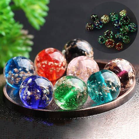 Pcs Round Mm Mm Mm Mm Mm Handmade Luminous Lampwork Glass