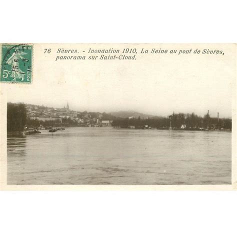 Inondations Et Crue De Sevres Le Pont Et Saint Cloud Cartes