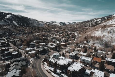 Premium Ai Image A View Of The Town Of Silverton