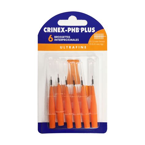 CRINEX PHB Plus Brossettes Interproximales Oranges 2 Mm X6