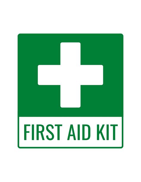 First Aid Sign Printable