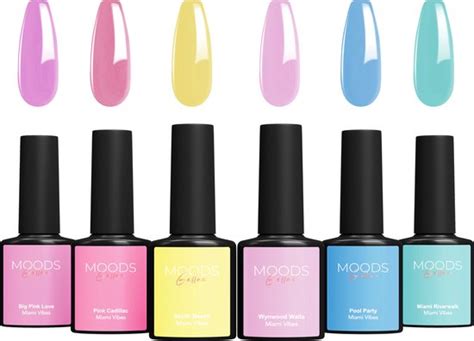 Moods Gellac Delige Set Gel Nagellak Ml Miami Vibes Edition