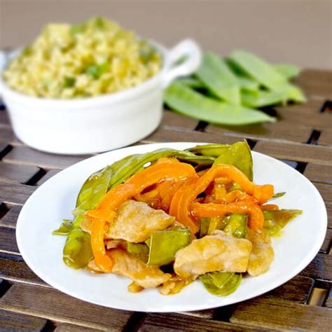 Ginger Pork And Snow Pea Stir Fry Pickled Plum