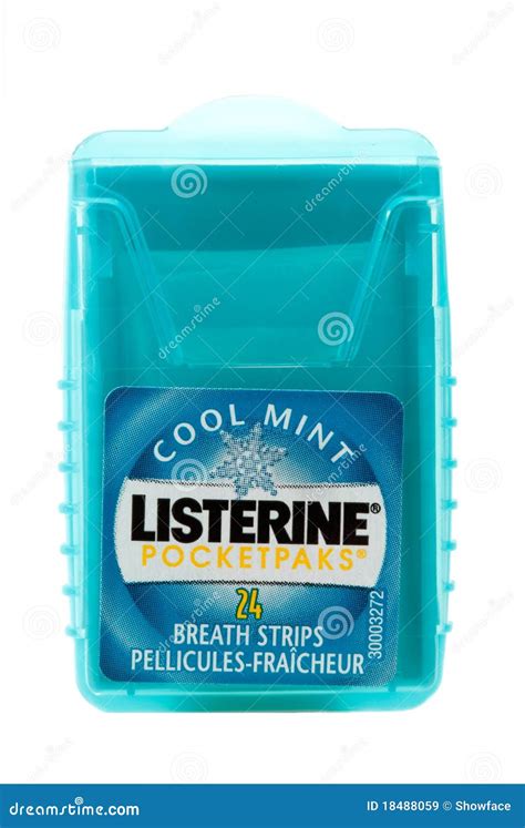 Listerine Cool Mint Pocket Pak Editorial Stock Image Image 18488059