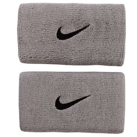 Frotki Tenisowe NIKE SWOOSH DOUBLEWIDE WRISTBANDS 2sztuki Szare