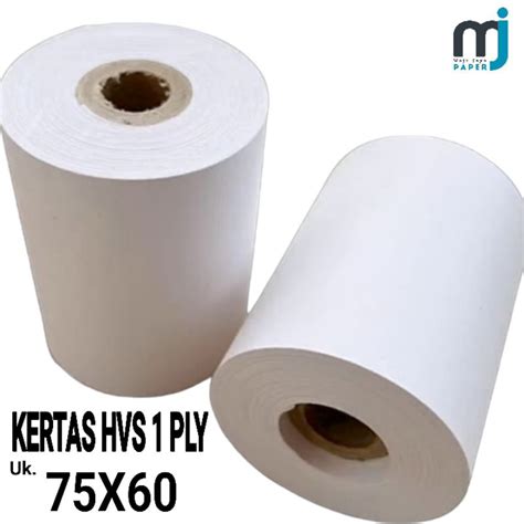 Jual KERTAS STRUK KASIR HVS 75 X60 MM 1 PLY HVS Shopee Indonesia