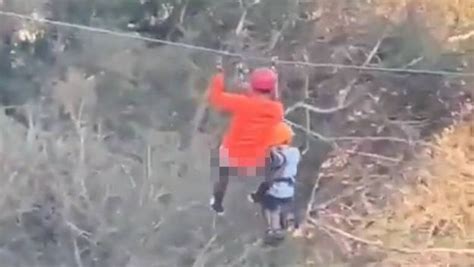 Graban Fuerte Video De Un Niño De 6 Años Que Cae 12 Metros Al Romperse La Tirolesa Donde Viajaba