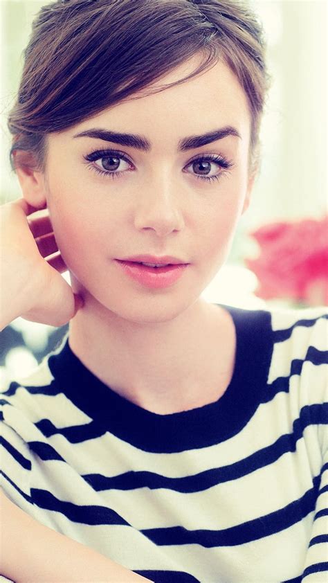 Cute And Beautiful Actress Lily Collins 1080x1920 Kris Collins Hd