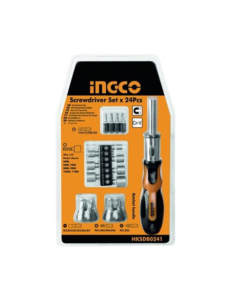 INGCO 24 Pcs In 1 Screwdriver Set HKSDB0248 Alasad Store