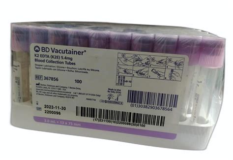 Bd Vacutainer Venous Blood Collection Tube Whole Blood Off