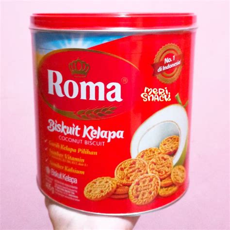 Jual Roma Coconut Biscuit 405gr Biskuit Kelapa Kaleng Shopee Indonesia