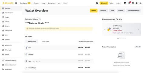 Как проверять балансы кошельков Binance и переводить средства между