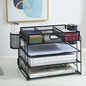 Marbrasse Schreibtisch Organizer Mit Aktenhalter St Ckiger Papier