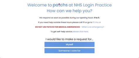 Registering For Patchs With Nhs Login Patchs Support