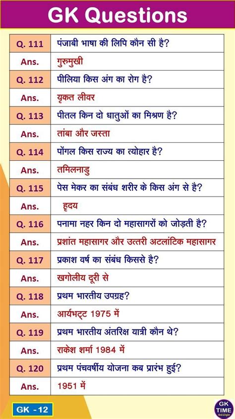 Hindi Gk Question Answer Artofit