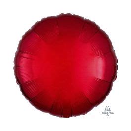 Metallic Red Round Balloon Foil Party Delights