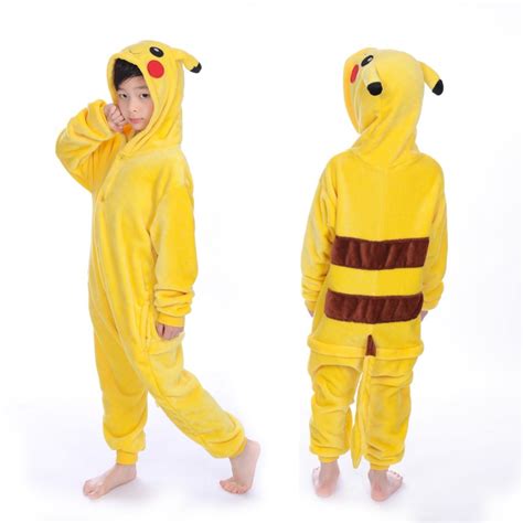 Pikachu Onesie Pokemon Costumes Kids Onesies Kigurumi Pajamas