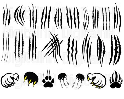 25 Claw Marks Svg Bundle Claw Svg Marks Svg Scratch Svg Claws