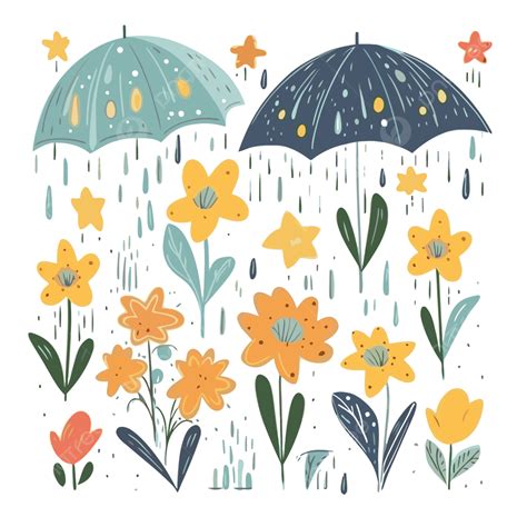 Cartoon April Showers Png Vector Psd And Clipart With Transparent