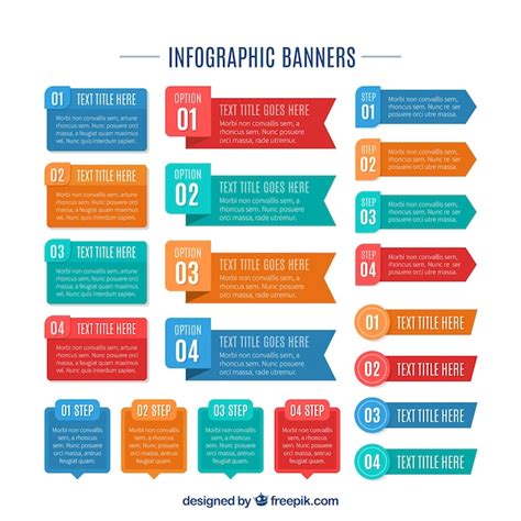 Banners Para Infograf A Vector Gratis