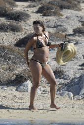 Eva Longoria Bikini Candids Beach In Delos Greece