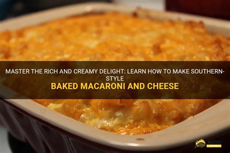 Master The Rich And Creamy Delight Learn How To Make Southern Style Baked Macaroni And Cheese