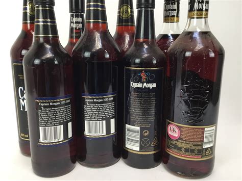 Lot 68 Rum Eight Bottles Captain Morgan 40
