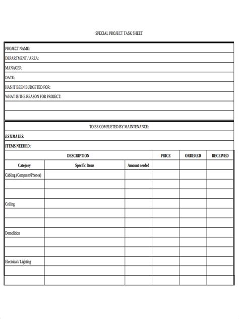 Task Sheet 6 Examples Format How To Create Pdf